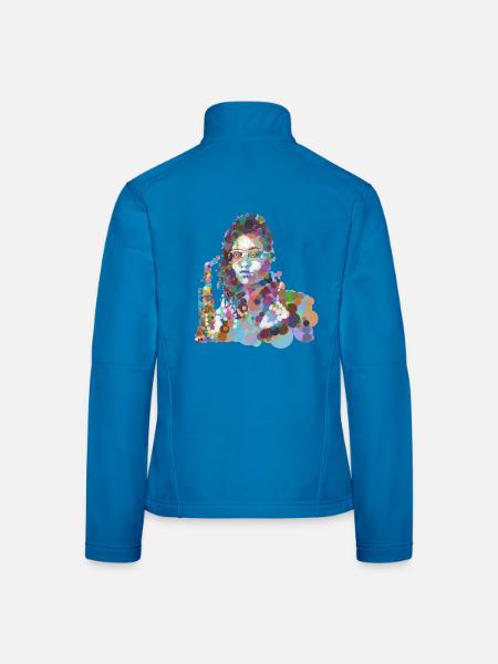 Lakecia - Frauen Softshelljacke - Lichtblau - Hinten