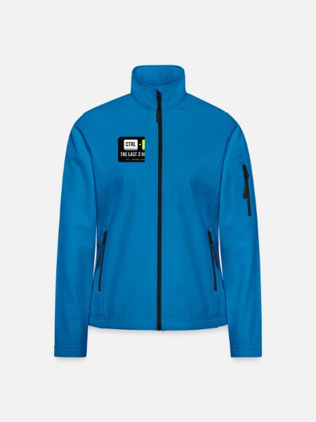 Strg Z: Die letzten 3 Stunden - Frauen Softshelljacke - Lichtblau - Vorne