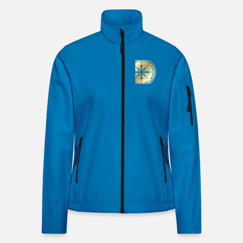 Windrose - Frauen Softshelljacke - Lichtblau