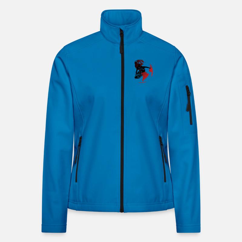 Red Globe Surfer Frauen Softshelljacke