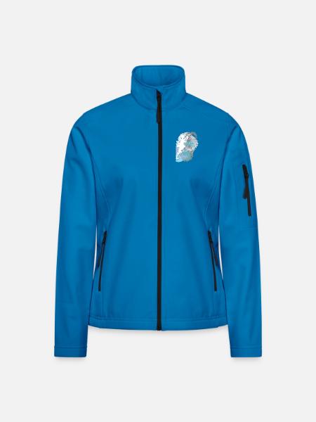 Bergsport, Klettern in den Bergen - Frauen Softshelljacke - Lichtblau