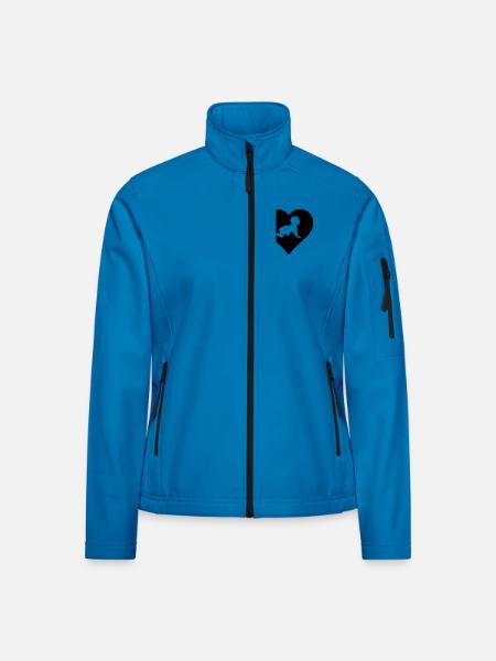 Herz für Babies Baby Geburt Kind Geschenk - Frauen Softshelljacke - Lichtblau