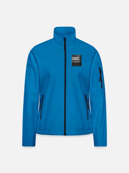ESC 2026 - Frauen Softshelljacke - Lichtblau - Vorne