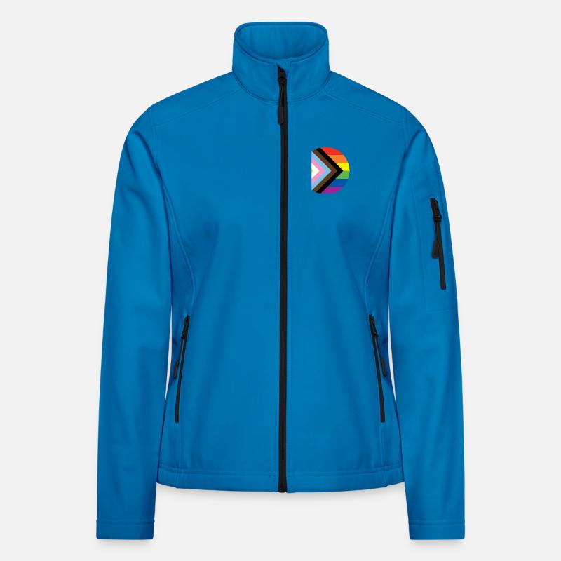 Pride Flag Women's Softshell Jacket