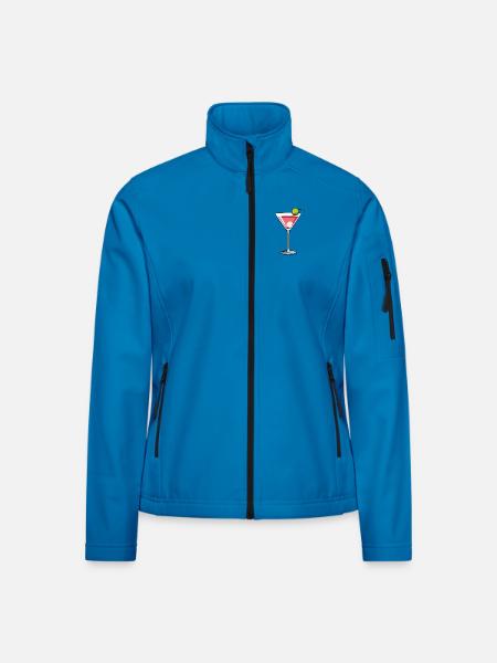 Pornstar - Frauen Softshelljacke - Lichtblau - Vorne