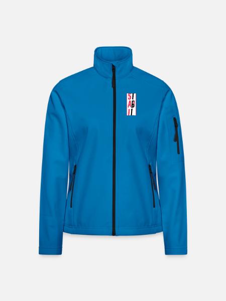 STABIL - BLOCK - 161 EDITION - Frauen Softshelljacke - Lichtblau - Vorne