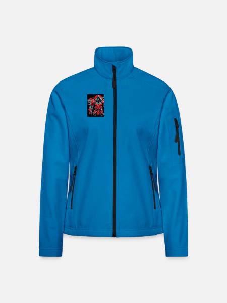 Primal Ronin – Der Samurai-Gorilla - Frauen Softshelljacke - Lichtblau