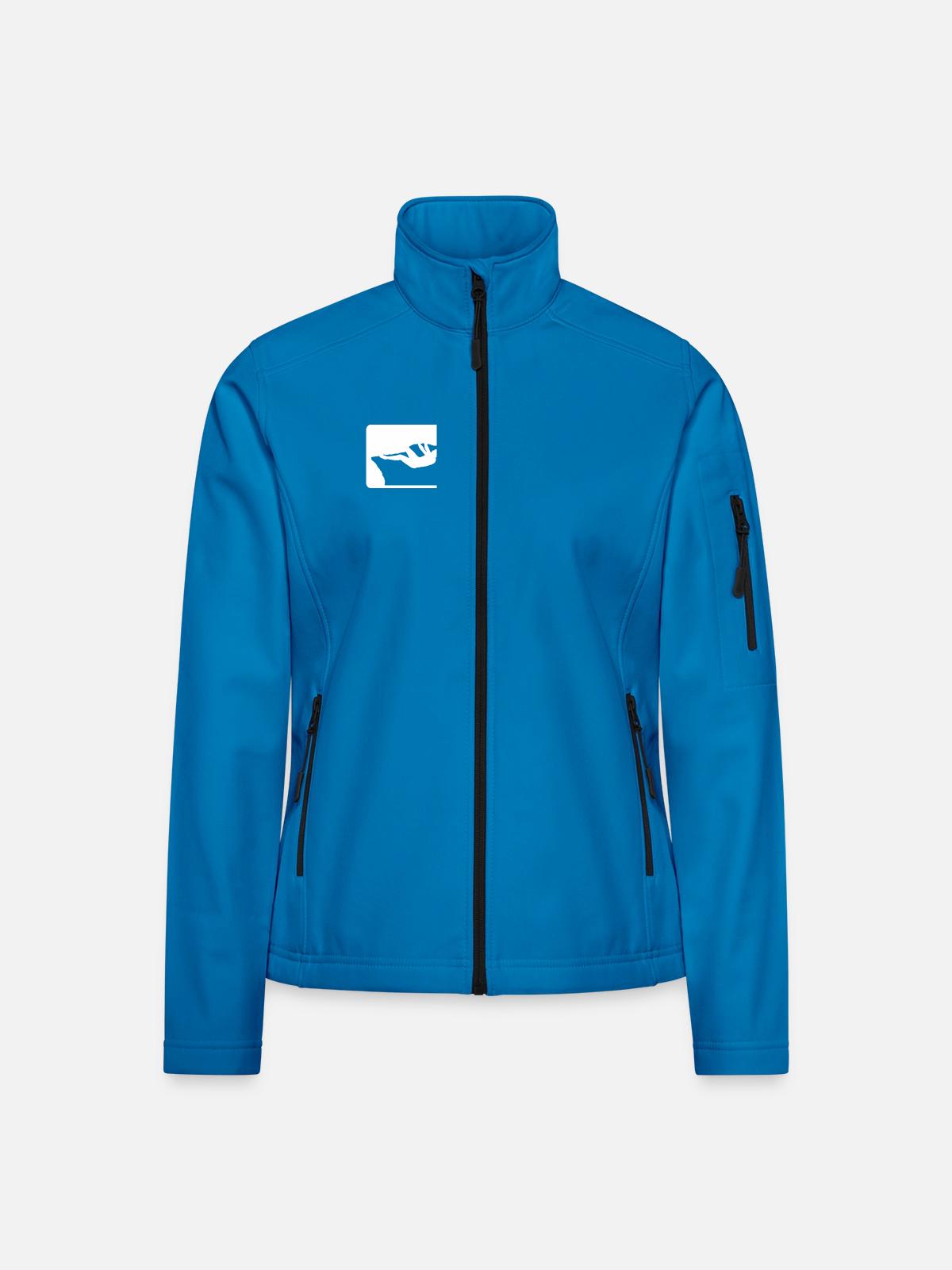 Outdoor Boulderer - Frauen Softshelljacke - Lichtblau - Vorne