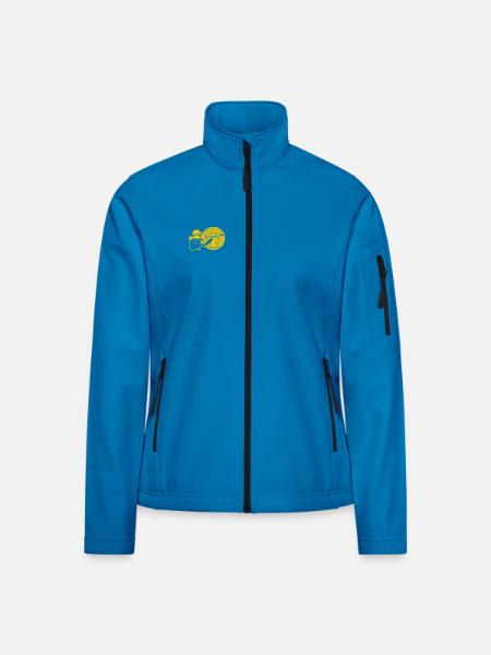 LOGO STR - Frauen Softshelljacke - Lichtblau - Vorne