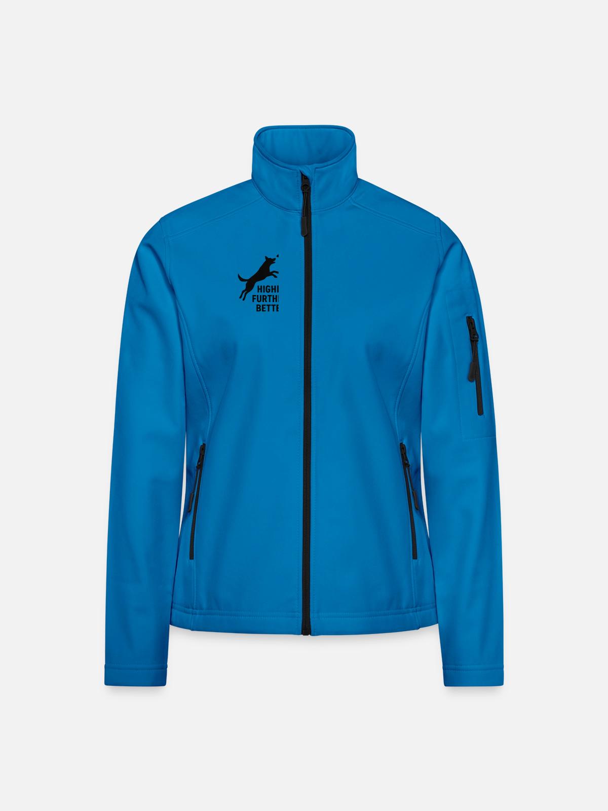 Hundensprung Frisbee - Frauen Softshelljacke - Lichtblau - Vorne