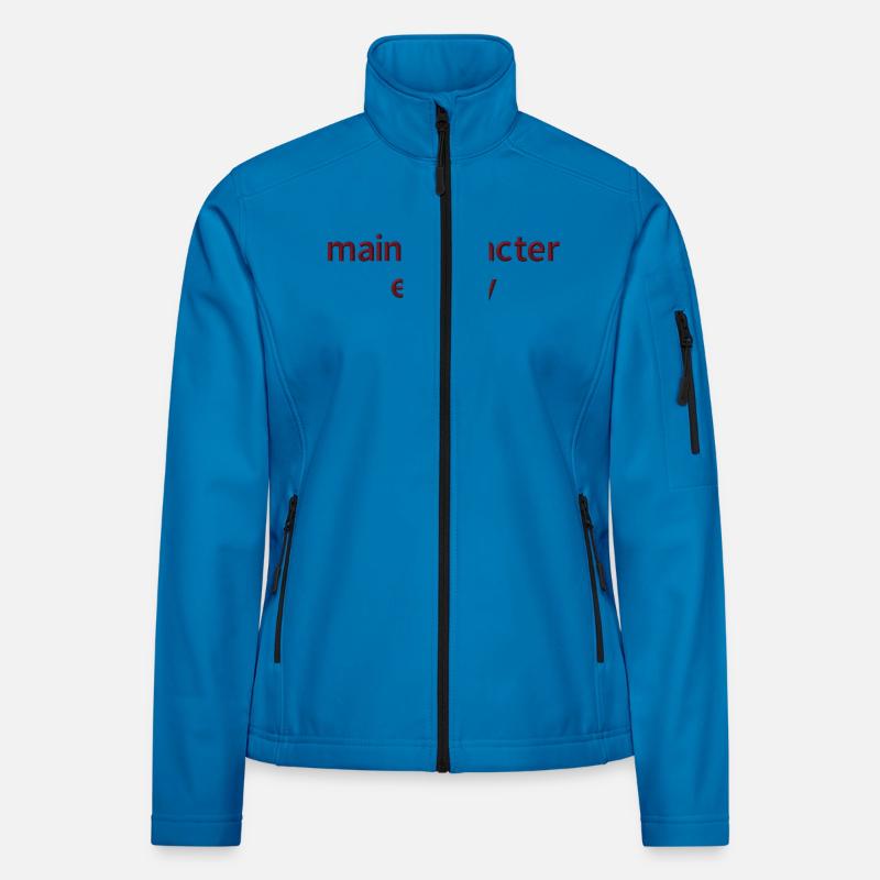 Statement Saying Embroidered Women's Softshell Jacket
