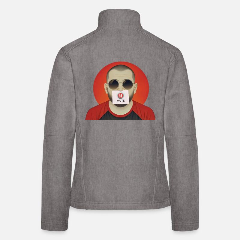 STUMMER MANN – nette Leute Frauen Softshelljacke