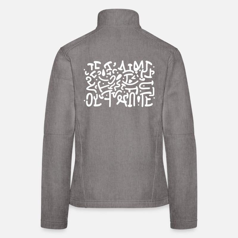 Je t'aime caché Veste en tissu softshell Femme