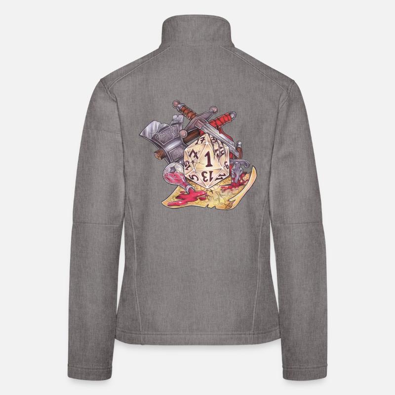 Rollenspiel Tabletop D20 Würfel Geschenk Fail Frauen Softshelljacke
