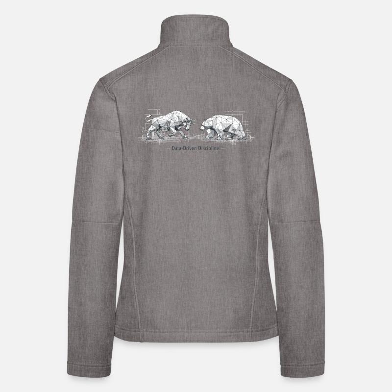 Bull & Bear Low Poly : discipline axée sur les données AR Veste en tissu softshell Femme