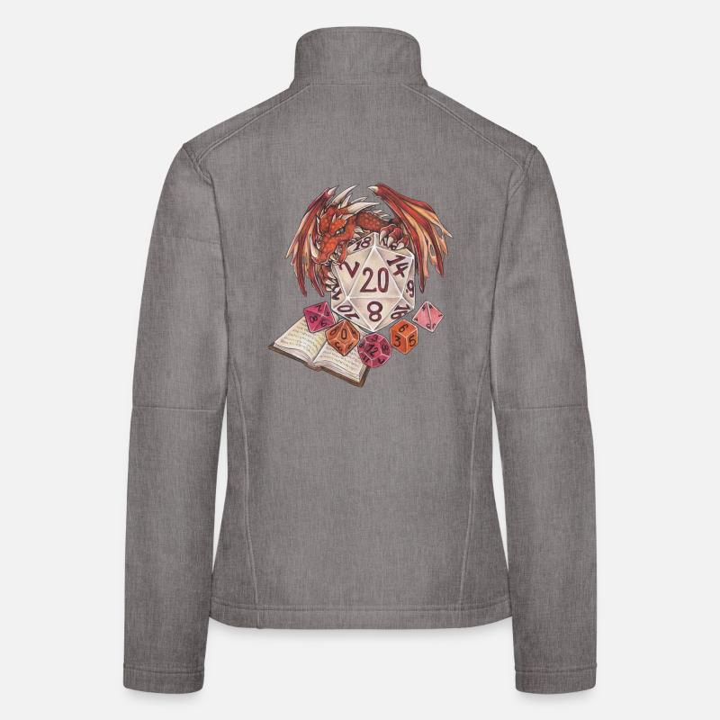 Role Playing Game Tabletop D20 Dice Game Master Women's Softshell Jacket