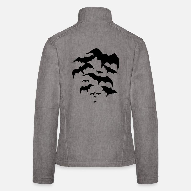 Fledermäuse, bats, Vampire, Dracula Frauen Softshelljacke