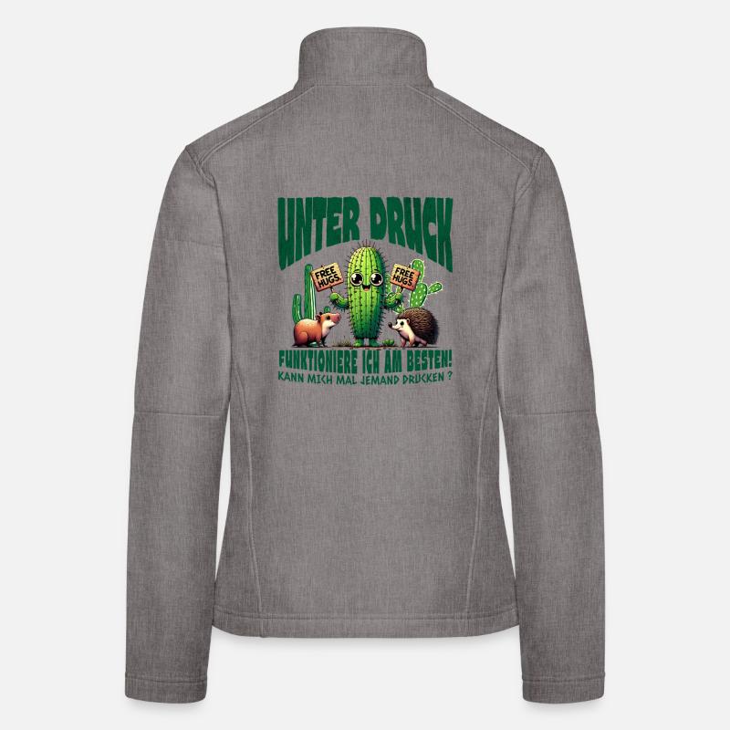 Sous pression : Câlins sans cactus Veste en tissu softshell Femme