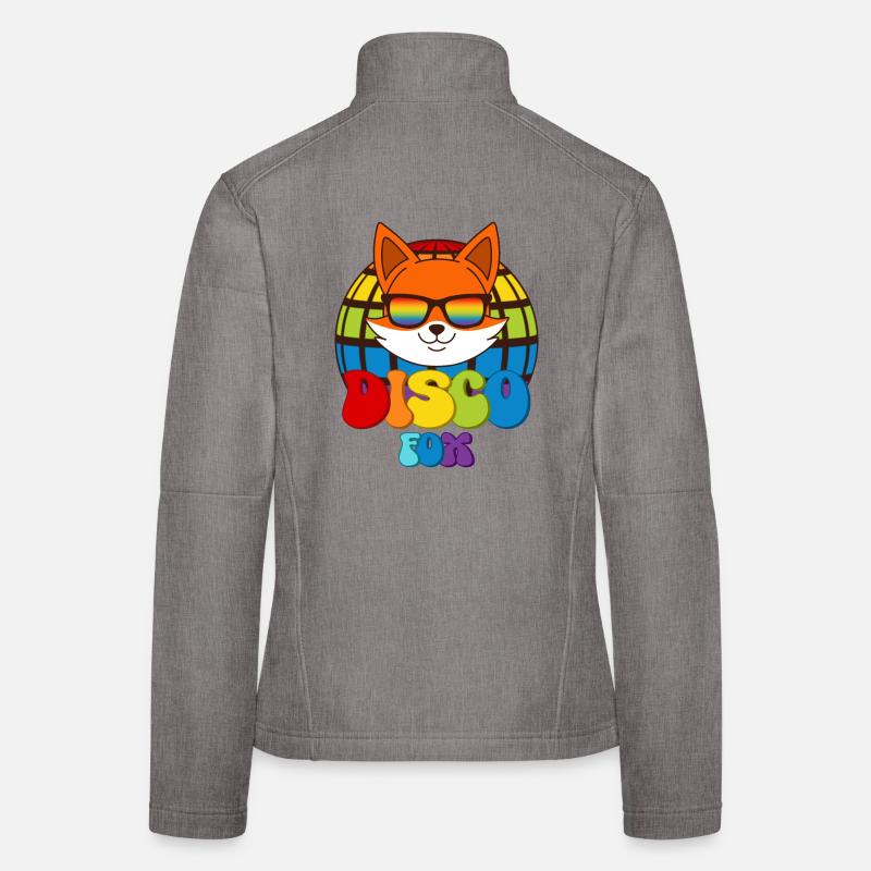 Disco Fox Discokugel Fuchs Sonnenbrille Discofox Frauen Softshelljacke