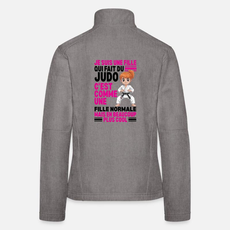 Ich bin ein Mädchen, das Judo praktiziert Frauen Softshelljacke