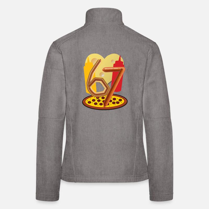 six seven 6 7 t-shirts - Women's Softshell Jacket - heather grey