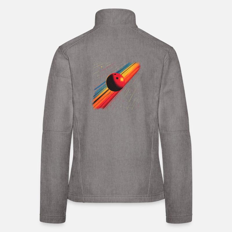 90er Bowlingkugel Frauen Softshelljacke
