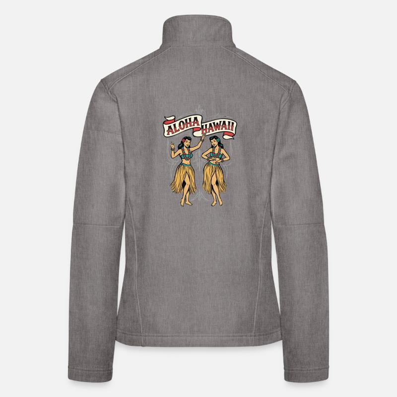 Danseurs de Hula Aloha Veste en tissu softshell Femme