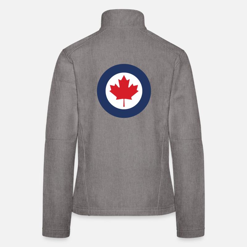Version standard de la cocarde aéronautique canadienne Veste en tissu softshell Femme