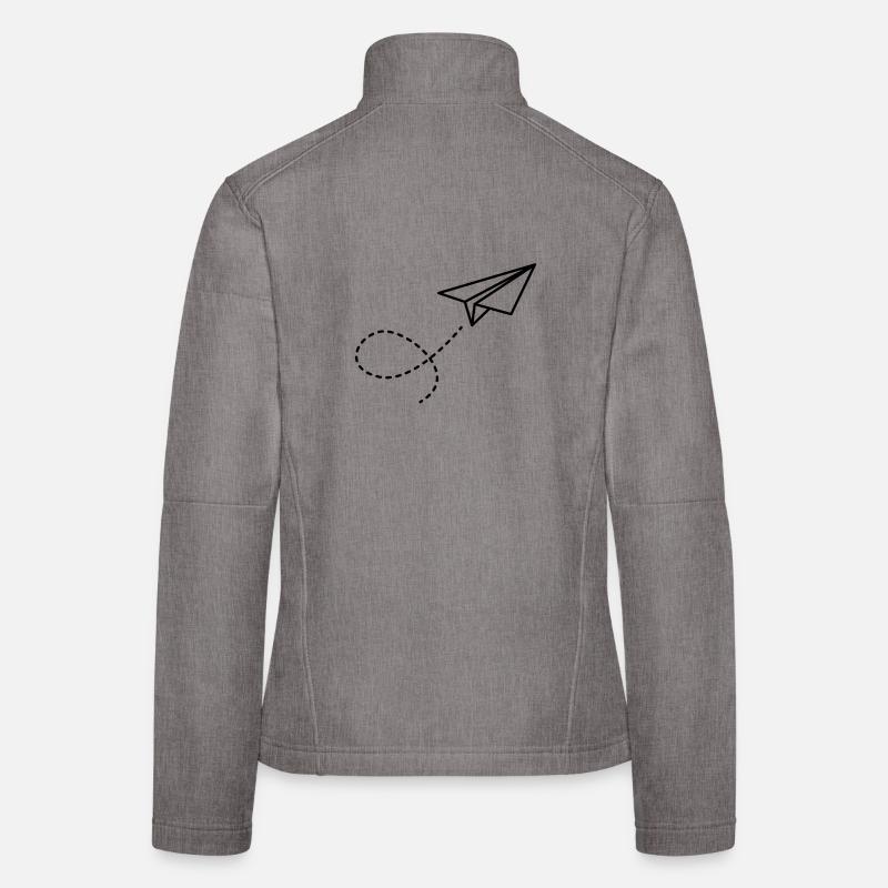 Avion en papier Veste en tissu softshell Femme