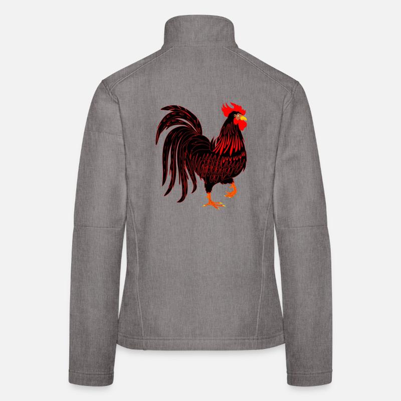Schwarzer Hahn Coq Frauen Softshelljacke