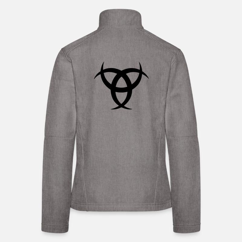 Odins Hörner Symbol Frauen Softshelljacke