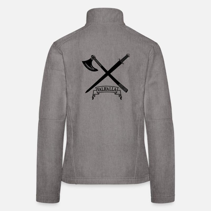 Valhalla avec hache et épée Veste en tissu softshell Femme