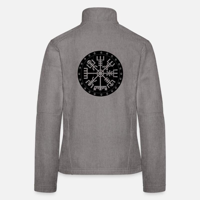 Vegvisir Viking compas in Vikng shield Women's Softshell Jacket