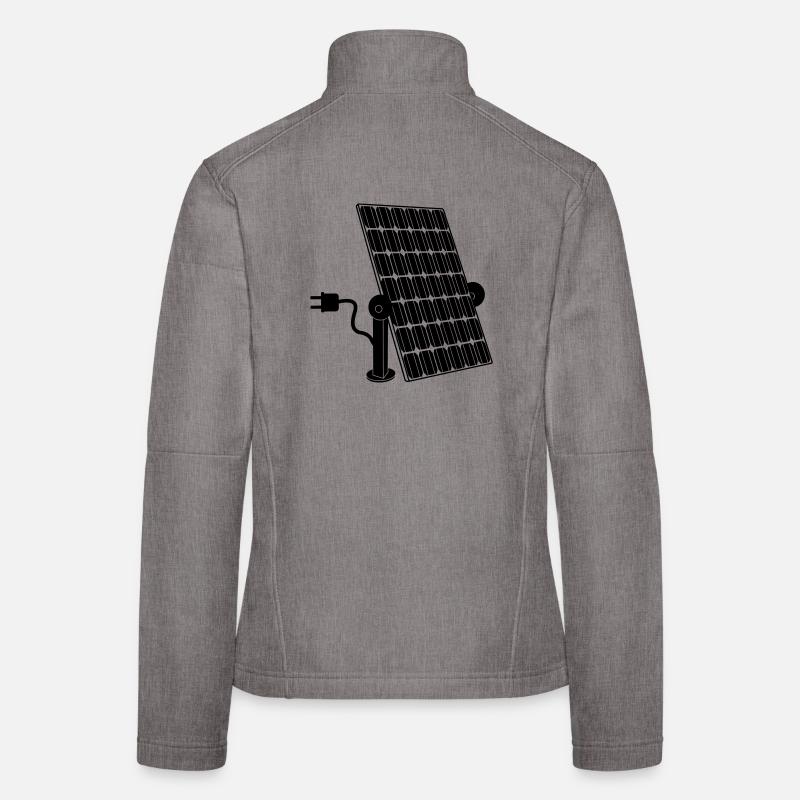 Solar panel with plug Women's Softshell Jacket