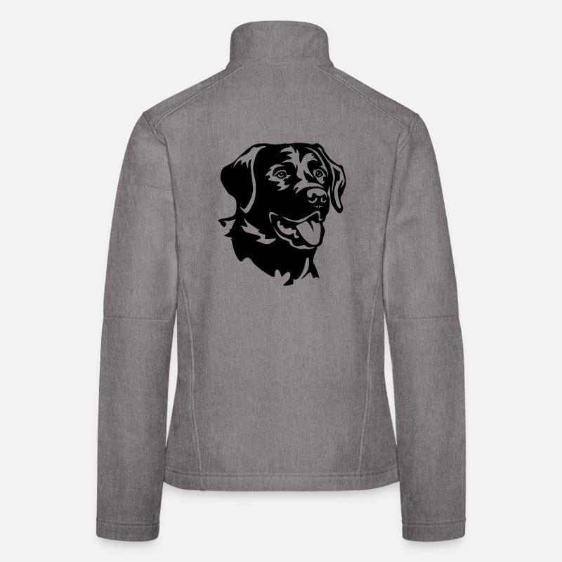 Labrador Kopf Frauen Softshelljacke