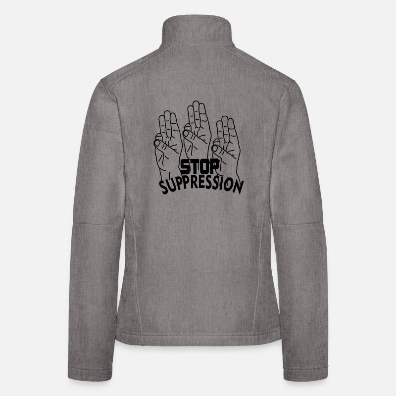 Suppression de l’arrêt des gestes de la main Veste en tissu softshell Femme