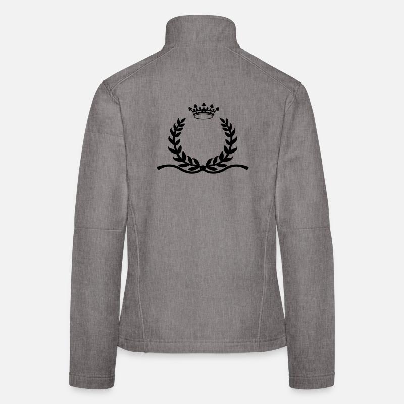 Couronne de laurier avec longue couronne d’éperons Veste en tissu softshell Femme