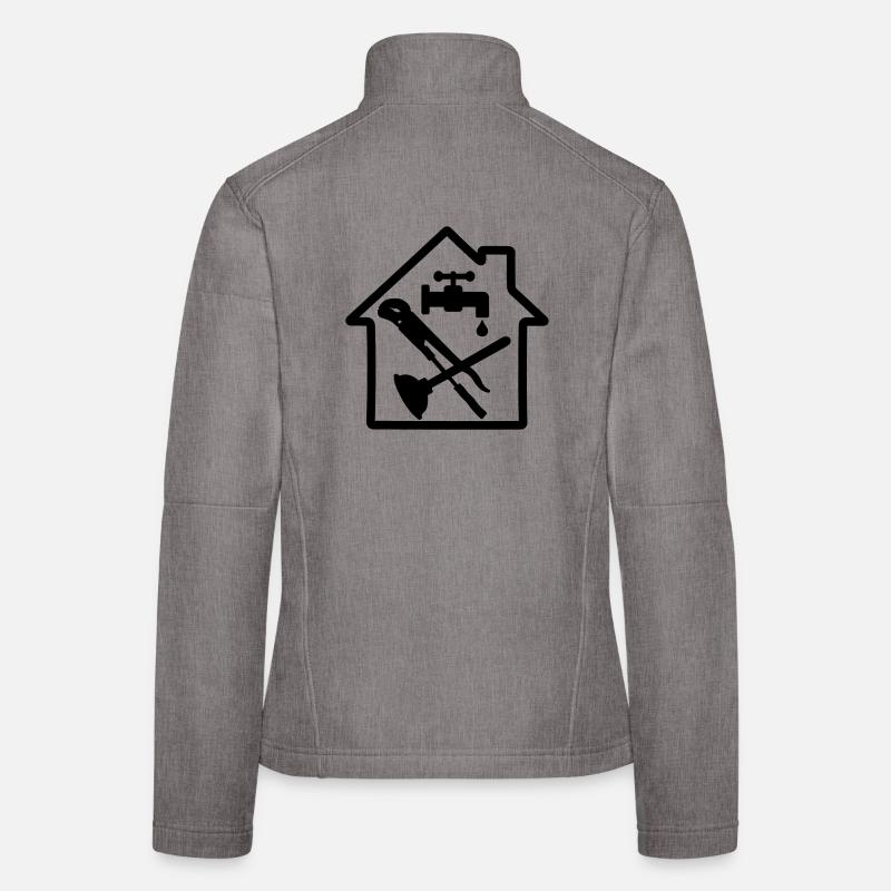 Outils logo plombier dans le chalet 2 Veste en tissu softshell Femme