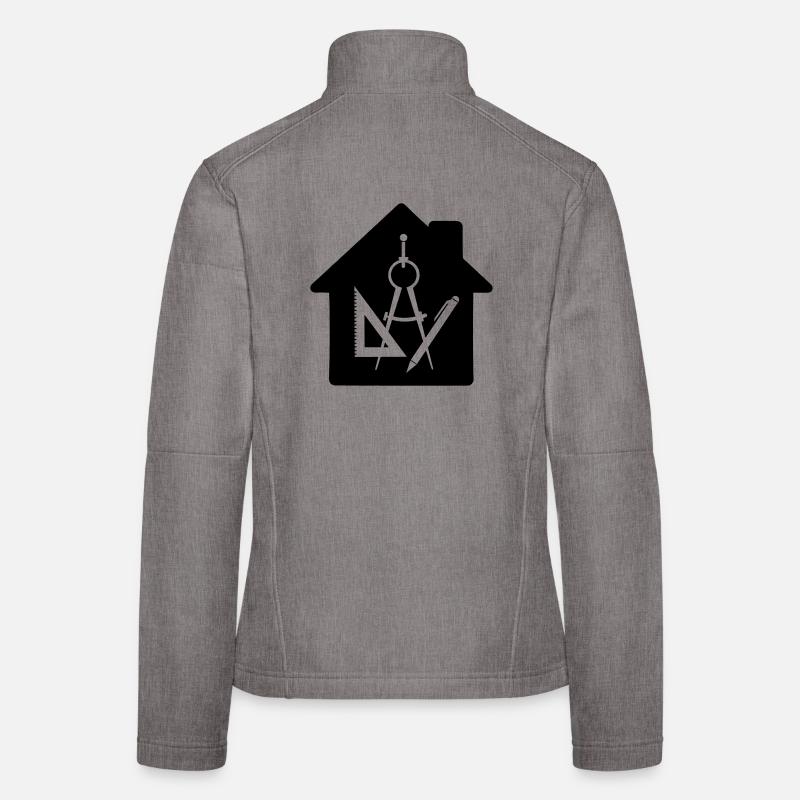 Logo architect house drawing 2 Women's Softshell Jacket