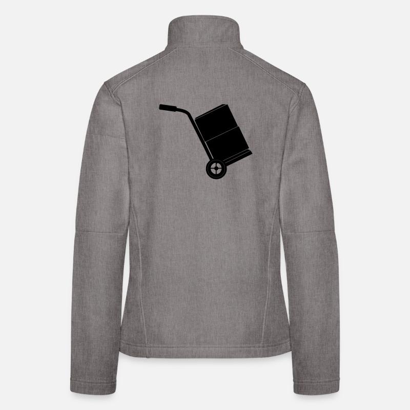 Trolley mover with two boxes Women's Softshell Jacket