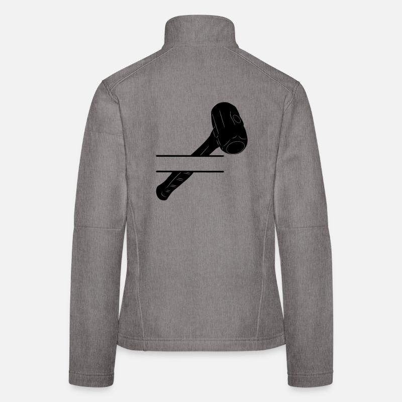 Hammermonogramm zum Abbruch Frauen Softshelljacke