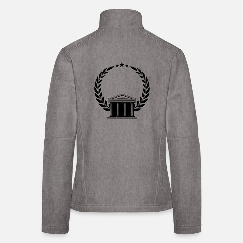 Cour en couronnes de laurier petits astérisques Veste en tissu softshell Femme