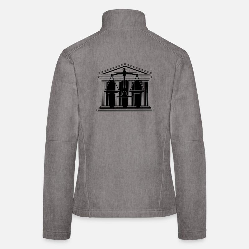 Gericht mit Waage Frauen Softshelljacke