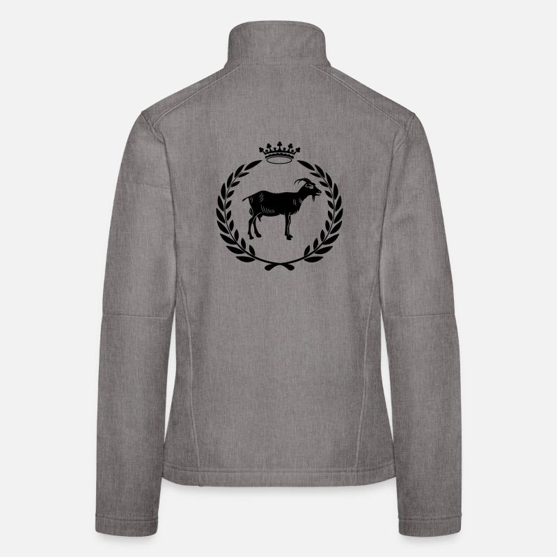 Bester Ziegen- oder Käse-Lorbeerkranz Frauen Softshelljacke