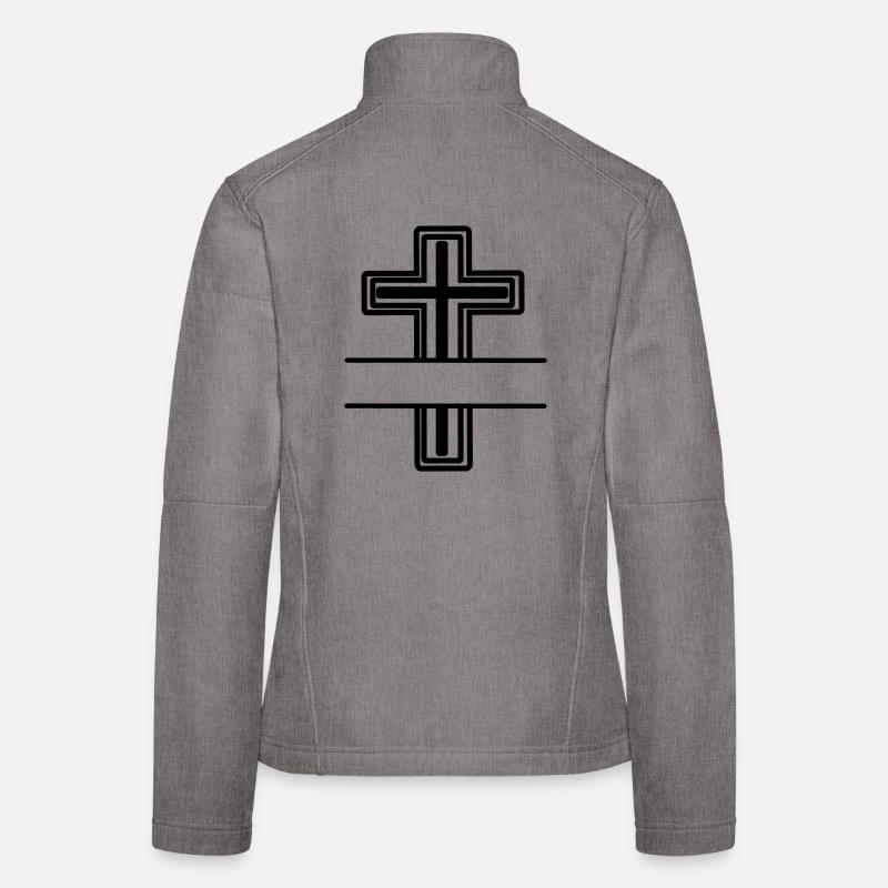 Monogramm-Kreuz Frauen Softshelljacke