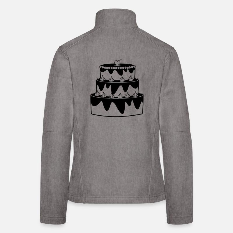 Birthday cake shadow image Women's Softshell Jacket