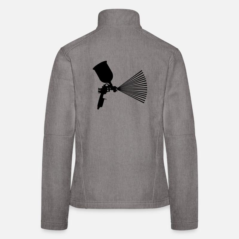 Spray paint with jet Women's Softshell Jacket