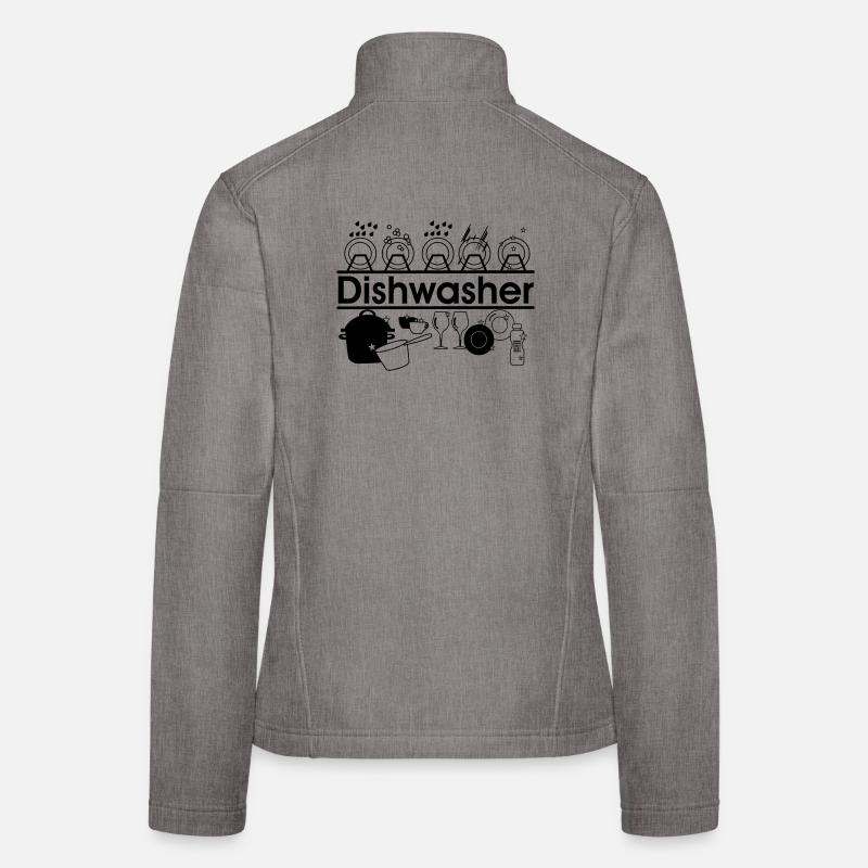 Dishwasher logo dishwashing kitchen Women's Softshell Jacket