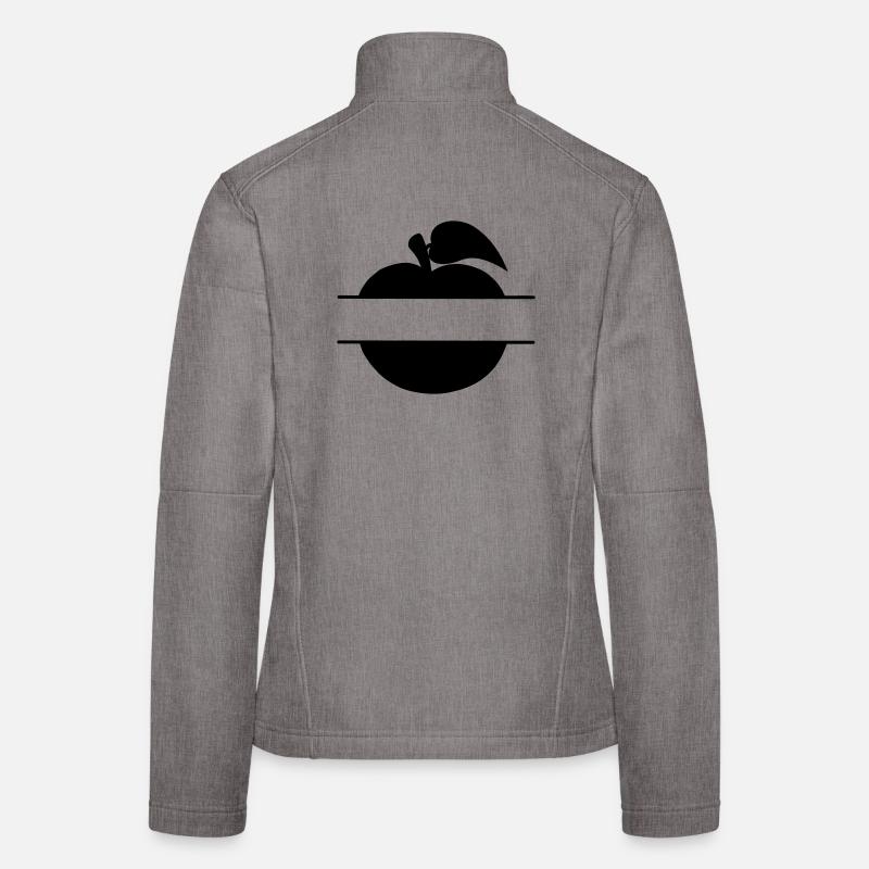 Textausschnitt im Apfel Frauen Softshelljacke
