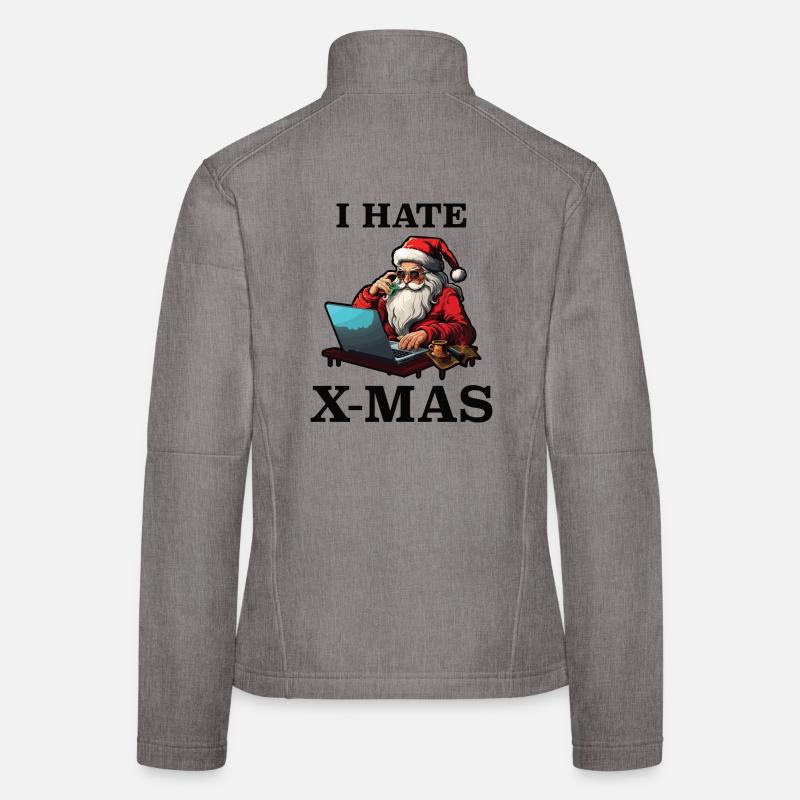 Tech-Weihnachtsmann hasst Weihnachten Frauen Softshelljacke